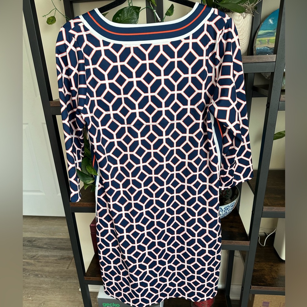 Gretchen Scott Nautical Comfortable Elegant Cruise Regatta Style Dress NWT sizeM - Picture 4 of 16